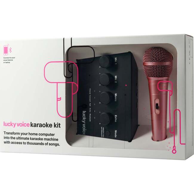 Lucky Voice Karaoke Machine 2.0 - Rose Gold (Bluetooth)