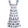 Women's Amelia Flutter Sleeve Dress, Blue - Dresses - 1 - thumbnail