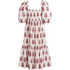 Women's Elsie Puff Sleeves Dress, Pink - Dresses - 1 - thumbnail