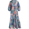 Women's Sybil Dress With Deep V Neckline Geo, Multi - Dresses - 1 - thumbnail