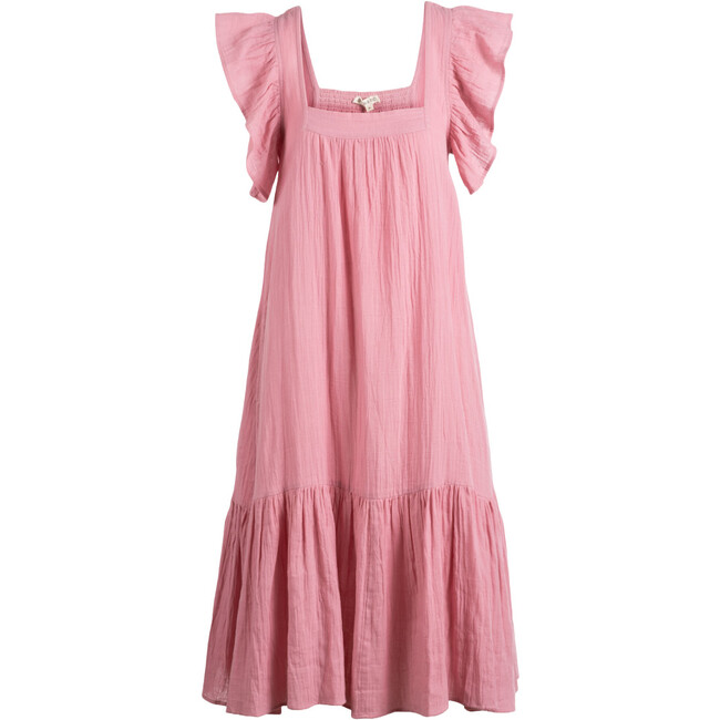 Women's Flora Square Neck Dress, Pink