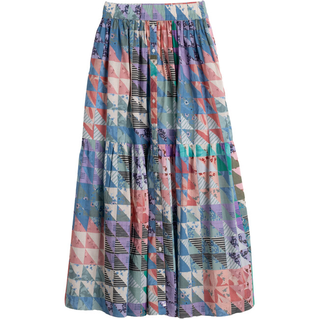Women's Mimi Shirred Elasticated Waistband Skirt, Multi