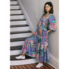 Women's Sybil Dress With Deep V Neckline Geo, Multi - Dresses - 2