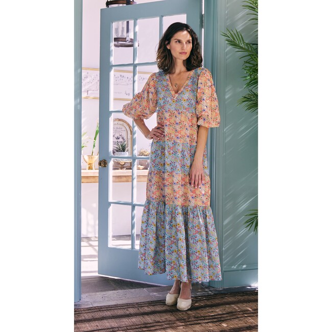 Women's Sybil Elasticated Puff Sleeves Dress Ditsy, Florals - Dresses - 2