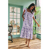 Flora Square Neck Dress, Blue - Dresses - 3