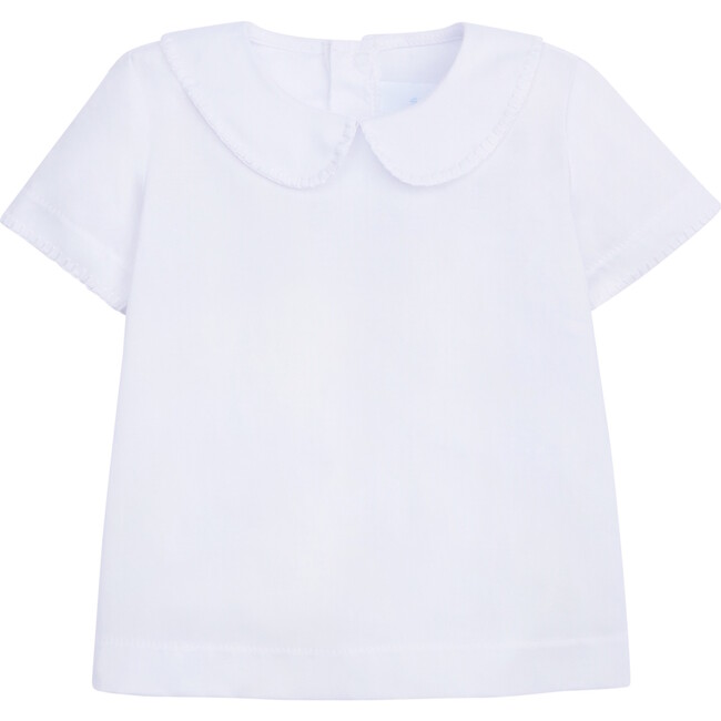 Whipstitch Day Shirt, Solid White
