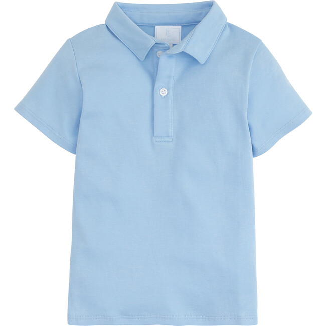 Short Sleeve Solid Polo, Light Blue