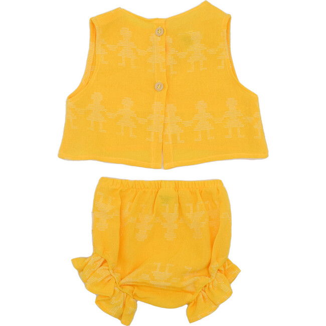 Sadie Baby 2-Piece Top And Bloomer Set, Craspedia - Mixed Apparel Set - 3