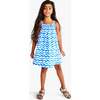 Sundress In Watercolor Waves, Blueberry Watercolor Wave - Dresses - 2