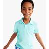 Towel Terry Short Sleeve Polo, Mist - Polo Shirts - 2