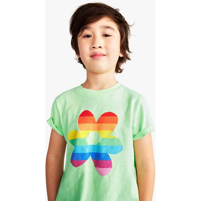 Rainbow Bloom Tee, Pistachio Rainbow Bold Bloom - T-Shirts - 2