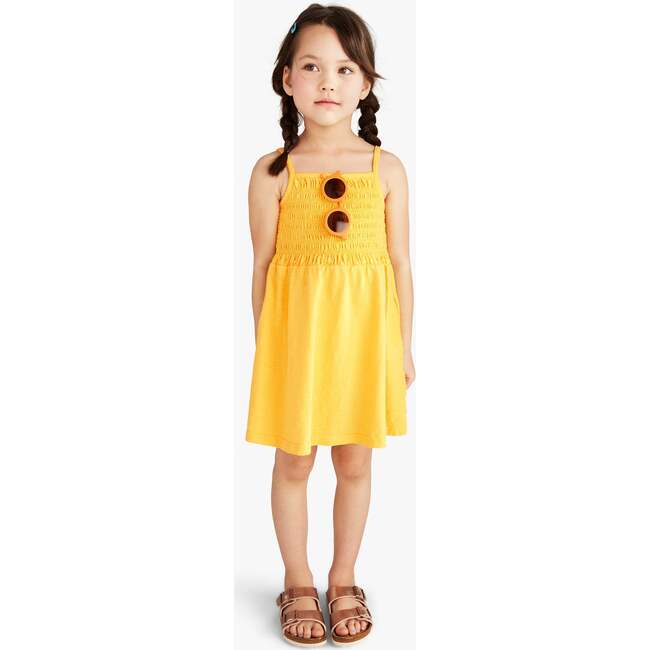Smocked Tank Dress, Sunflower - Dresses - 2