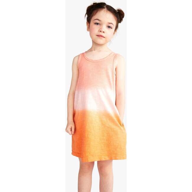 Tank Dress In Dip-Dye, Cantaloupe Dip Dye - Dresses - 2