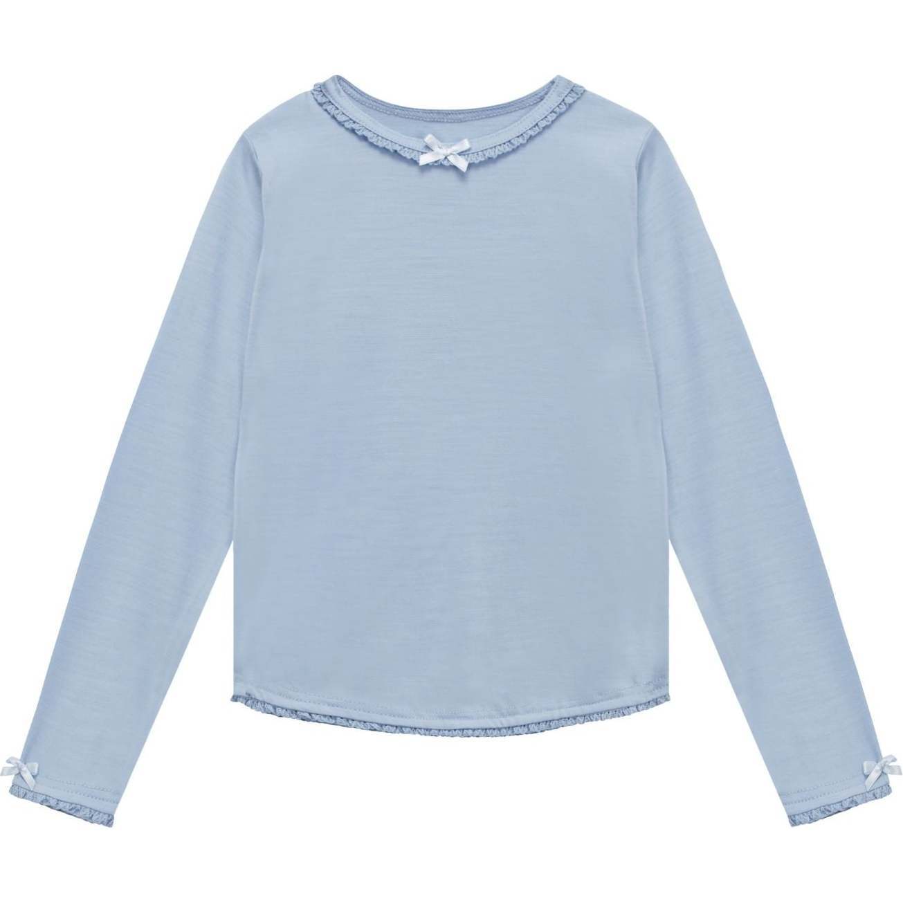 Merino Long Sleeve, Rachel Riley for Smalls, Dusty Blue - Shirts - 1
