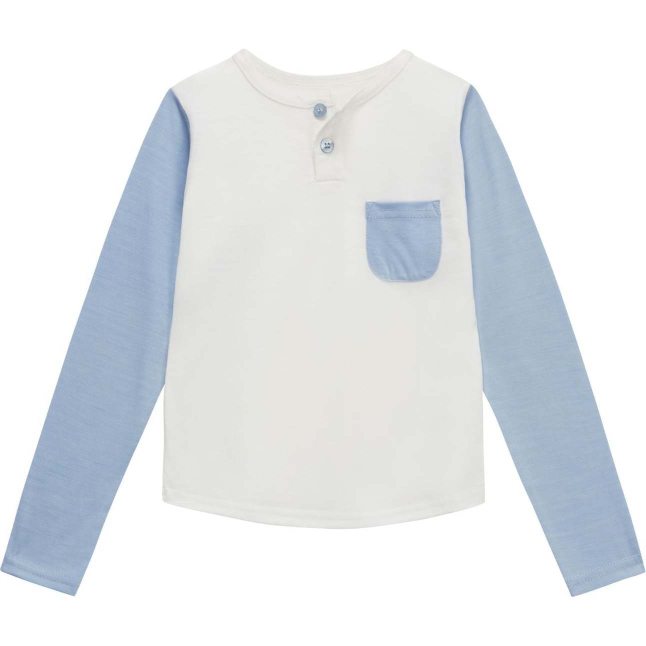 Baseball Tee, Rachel Riley for Smalls, Dusty Blue - T-Shirts - 1