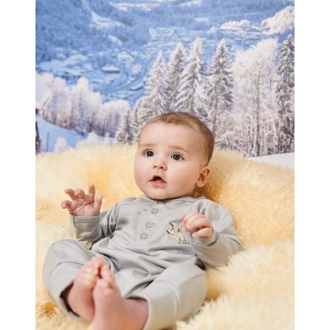 Onesie Vintage Lamb, Rachel Riley for Smalls, Moon Grey - Rompers - 2