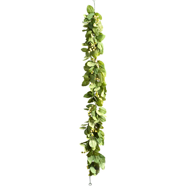 Salal Leaf & Cream Gooseberry Garland - Garlands - 1