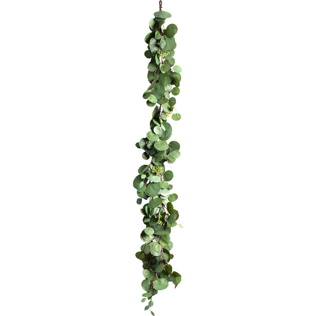Real Touch Seeded Silver Dollar Eucalyptus Garland