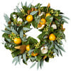 Fresh Citrus Real Touch Magnolia & Lemons Wreath - Wreaths - 1 - thumbnail