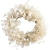 Dried Look Translucent Bleached Lunaria Wreath - Wreaths - 1 - thumbnail