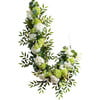 White & Green Hydrangea with Cream Berry Garland - Garlands - 1 - thumbnail