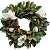 Classic Real Touch White Magnolia Wreath - Wreaths - 1 - thumbnail