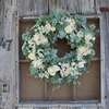 French Vanilla Hydrangea & Roses Wreath - Wreaths - 4