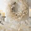 Dried Look Translucent Bleached Lunaria Wreath - Wreaths - 5