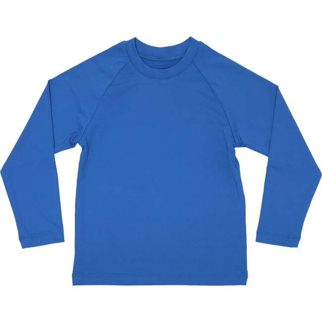 Rhett Crew Neck Long Sleeve Rashguard, North Shore Blue - Rash Guards - 1