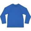 Rhett Crew Neck Long Sleeve Rashguard, North Shore Blue - Rash Guards - 1 - thumbnail