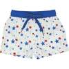 Tatum Above Knee Drawstring Trunks, Somerset Stars - Swim Trunks - 1 - thumbnail