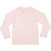 Rhett Crew Neck Long Sleeve Rashguard, Pink Sand - Rash Guards - 1 - thumbnail