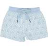 Tatum Above Knee Drawstring Trunks, St. George's Sailboats - Swim Trunks - 1 - thumbnail