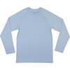 Rhett Crew Neck Long Sleeve Rashguard, Paget Periwinkle - Rash Guards - 1 - thumbnail