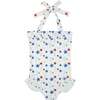 Sadie Tie-Neck Ruffle Swimsuit, Somerset Stars - One Pieces - 1 - thumbnail