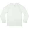 Rhett Crew Neck Long Sleeve Rashguard, Rooftop White - Rash Guards - 1 - thumbnail