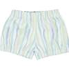 Elasticated Waist And Cuff Swim Shorties, Sinky Bay Stripe - Swim Trunks - 1 - thumbnail