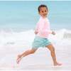 Tatum Above Knee Drawstring Trunks, Seafoam Petite Petal - Swim Trunks - 2
