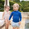 Elasticated Waist And Cuff Swim Shorties, St. George's Sailboats - Swim Trunks - 2