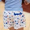 Tatum Above Knee Drawstring Trunks, Somerset Stars - Swim Trunks - 4