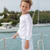 Tatum Above Knee Drawstring Trunks, St. George's Sailboats - Swim Trunks - 5