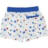 Tatum Above Knee Drawstring Trunks, Somerset Stars - Swim Trunks - 5