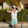 Men's Theo Back Pocket Drawstring Trunks, Seafoam Petite Petal - Swim Trunks - 4