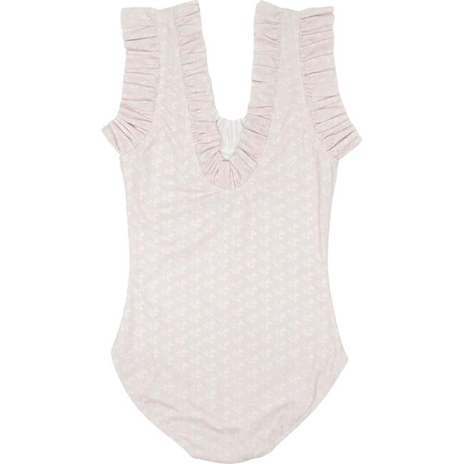 Women's Waverly Ruffled Neck One-Piece Swimsuit, Blush Petite Petal - One Pieces - 6