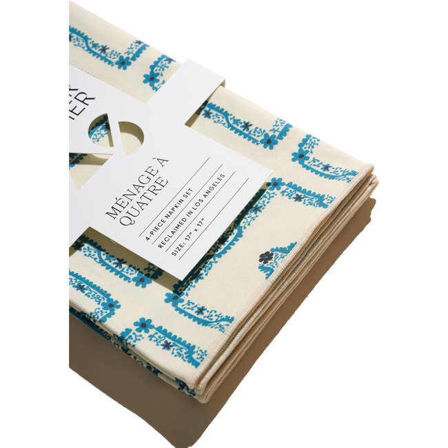 Elza Handkerchief Napkins,  4-piece Set - Tabletop - 5