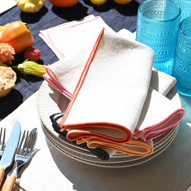 Rainbow Burlap Napkins, 4-Piece Set - Tabletop - 3