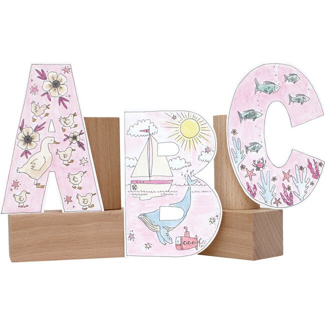 Playful Letter Garland, Peony