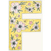 Floral Print Letter Garland, Saffron - Garlands - 3