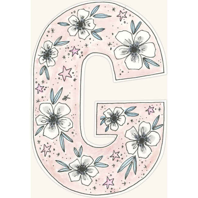 Floral Print Letter Garland, Petal - Garlands - 3