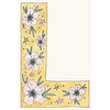 Floral Print Letter Garland, Saffron - Garlands - 6